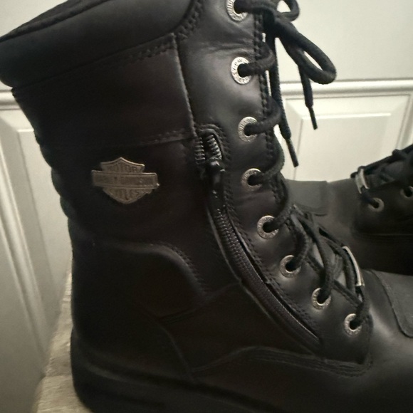 Harley-Davidson Men's Black Lace-Up Boots - Picture 2 of 13